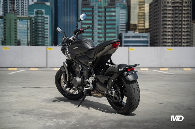 2021 Triumph Trident 660 Philippines rear quarter