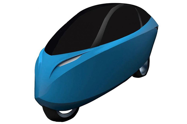 Lightning Fully-enclosed electric motorcycle patent