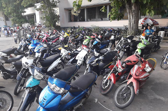 Motorcycle Impound Lot