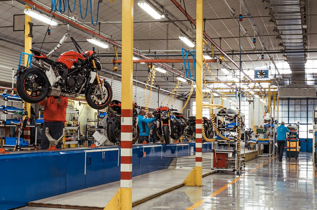 MV Agusta production line