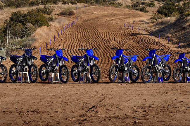 Yamaha Motocross lineup