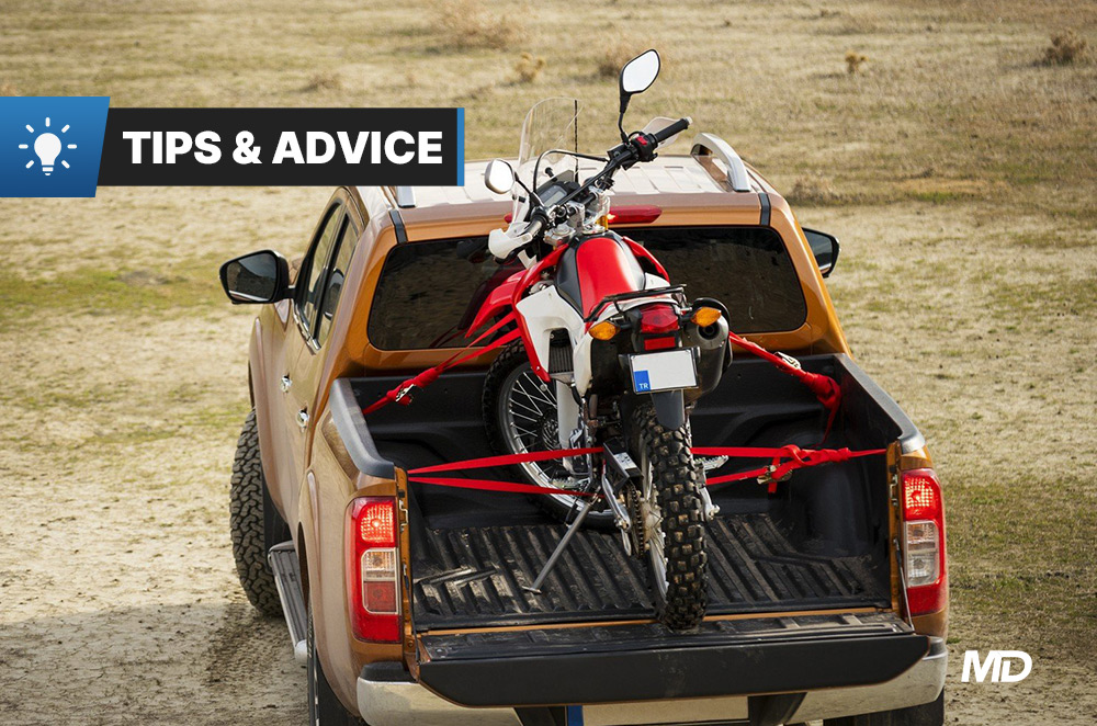 How to load your motorcycle into a truck bed properly