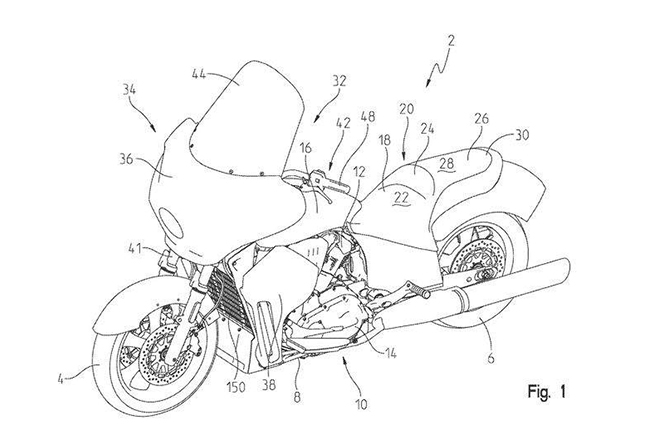 Indian Liquid Cooled Tourer Patent