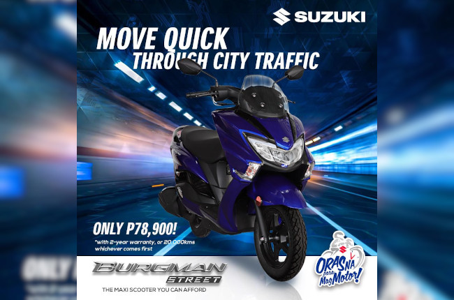 Suzuki rolls out new colors, refinements to Burgman Street