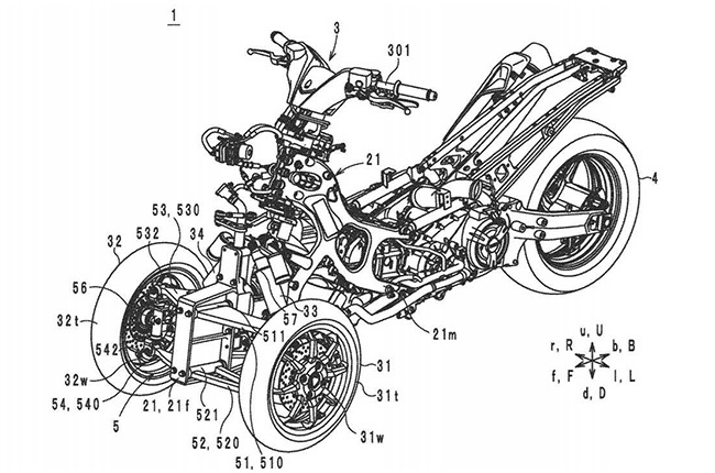 Yamaha Leaning Multi-wheel Patent