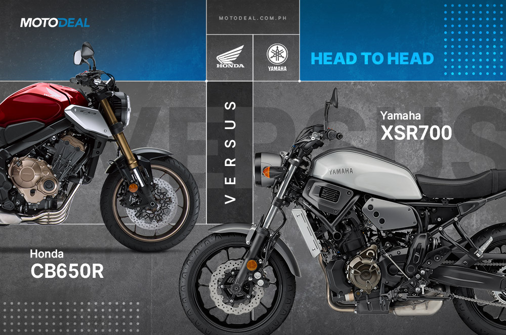 Yamaha XSR700 versus Honda CB650R - Head to head