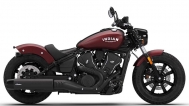 Indian Scout Bobber-Maroon Metallic Smoke