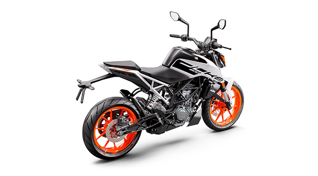2020 KTM 200 Duke Philippines Rear Quarter white