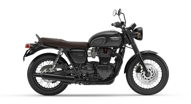 2020 Triumph Bonneville T120 Black side Jet Black