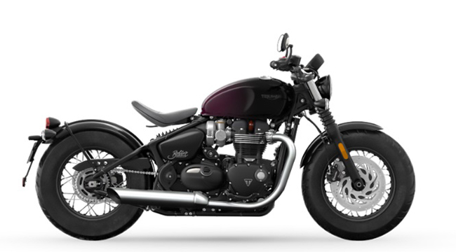 Triumph Bonneville Bobber Sapphire Purple/ Silver Purple
