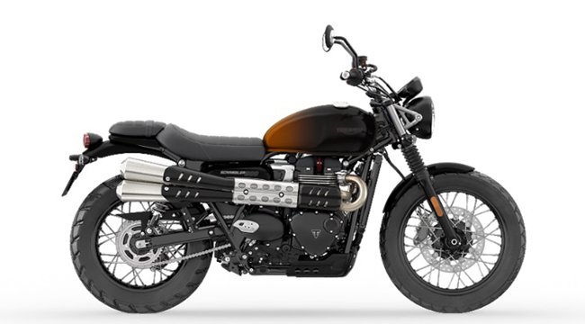  Triumph Scrambler 900 Stealth edition-Sapphire Orange / Silver Orange