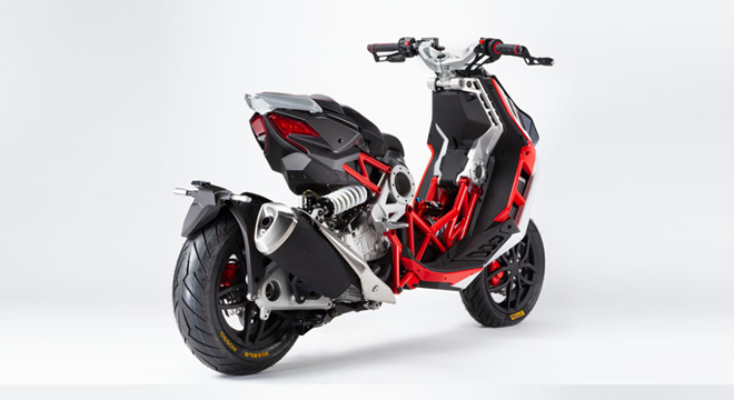 2020 Italjet Dragster rear red Philippines