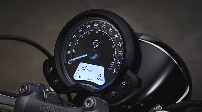 2020 Triumph Bonneville Speedmaster gauge
