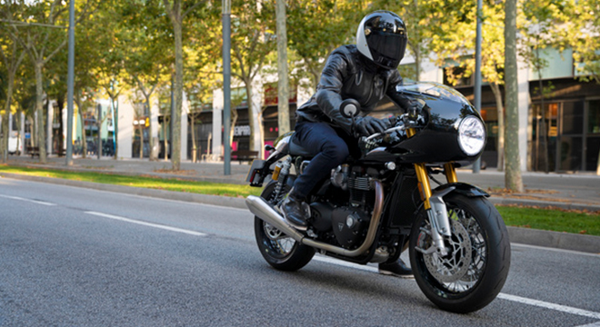 2020 Triumph Thruxton RS Showcase ABS Jet Black quarter front Philippines