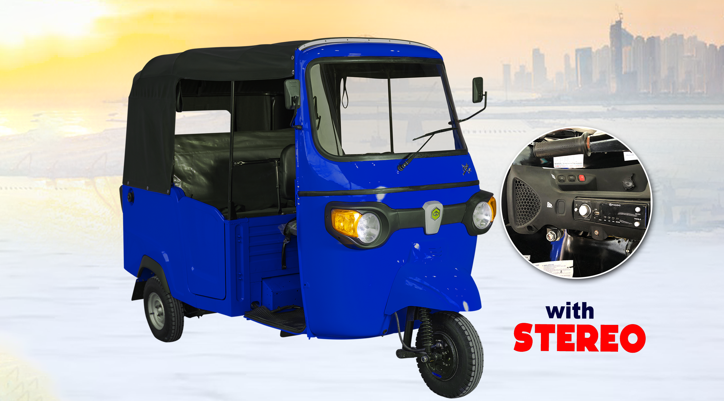 Piaggio Ape City 230cc Gasoline with STEREO