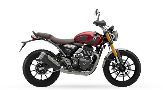 Triumph Scrambler 400X Carnival Red/Phantom Black 