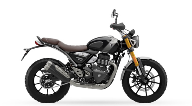 Triumph Scrambler 400X Phantom Black/ Silver Ice