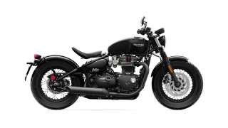 2020 Triumph Bonneville Bobber Black side Jet Black