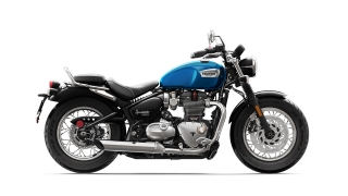 2020 Triumph Bonneville Speedmaster side Cobalt Blue/Jet Black