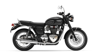 2020 Triumph Bonneville T120 side Jet Black